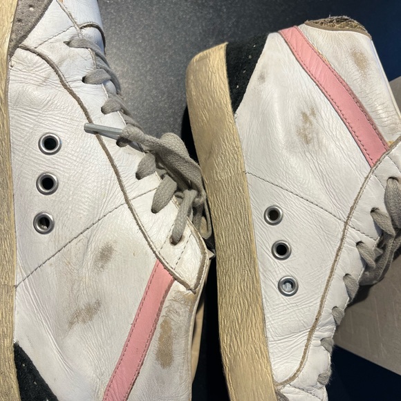 Golden Goose Mid Star Pink White 38 Trainers - Picture 4 of 16